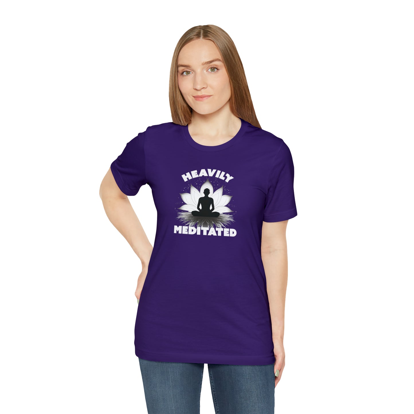 Heavily Meditated - Deep Colors - Unisex Jersey Short Sleeve Tee