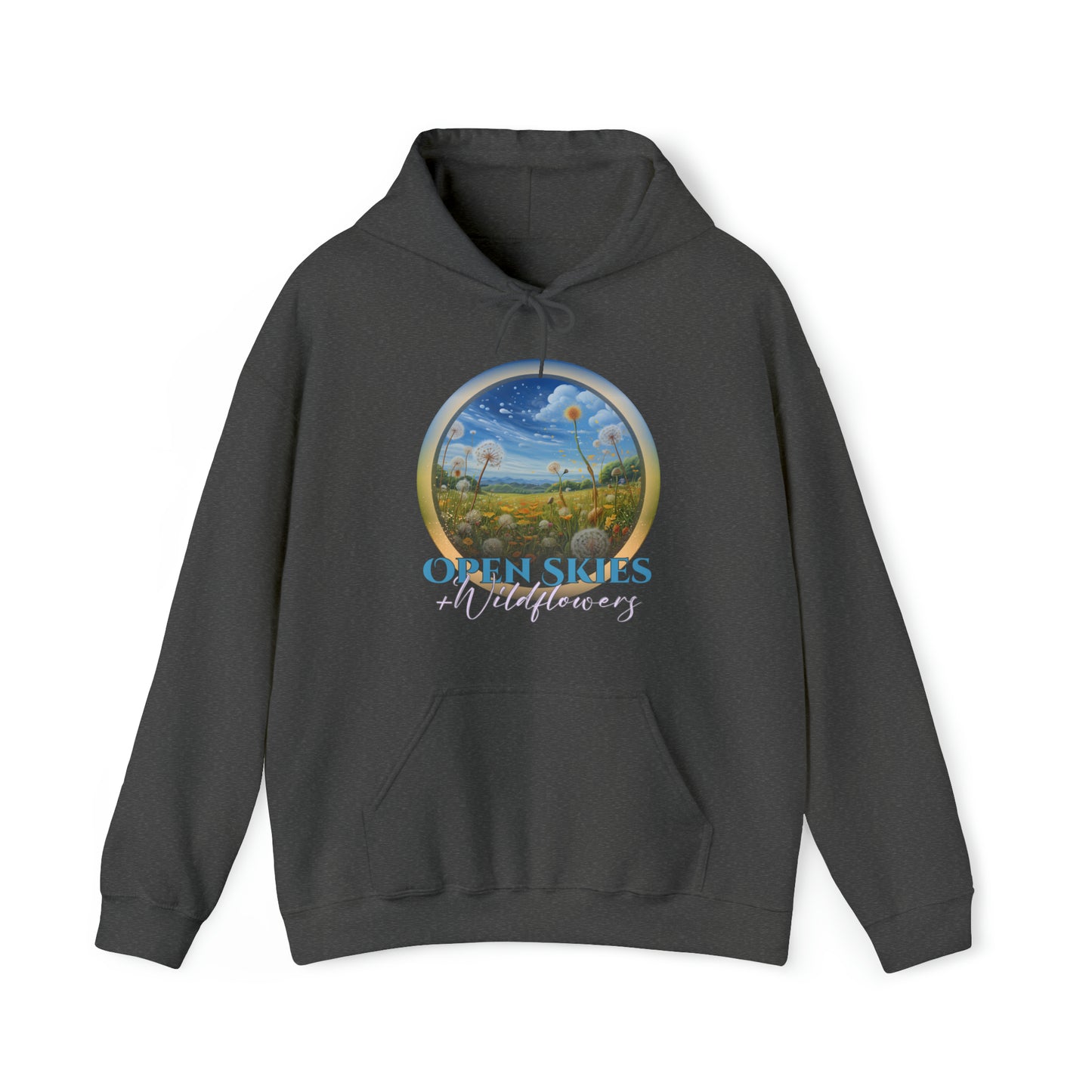 Open Skies and Wildflowers - Unisex Heavy Blend™ Hooded Sweatshirt