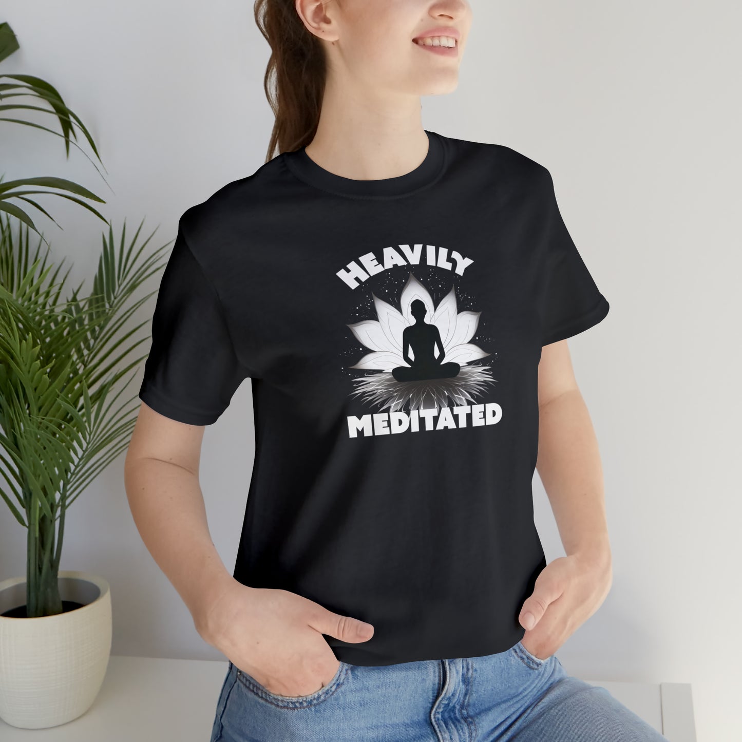 Heavily Meditated - Deep Colors - Unisex Jersey Short Sleeve Tee