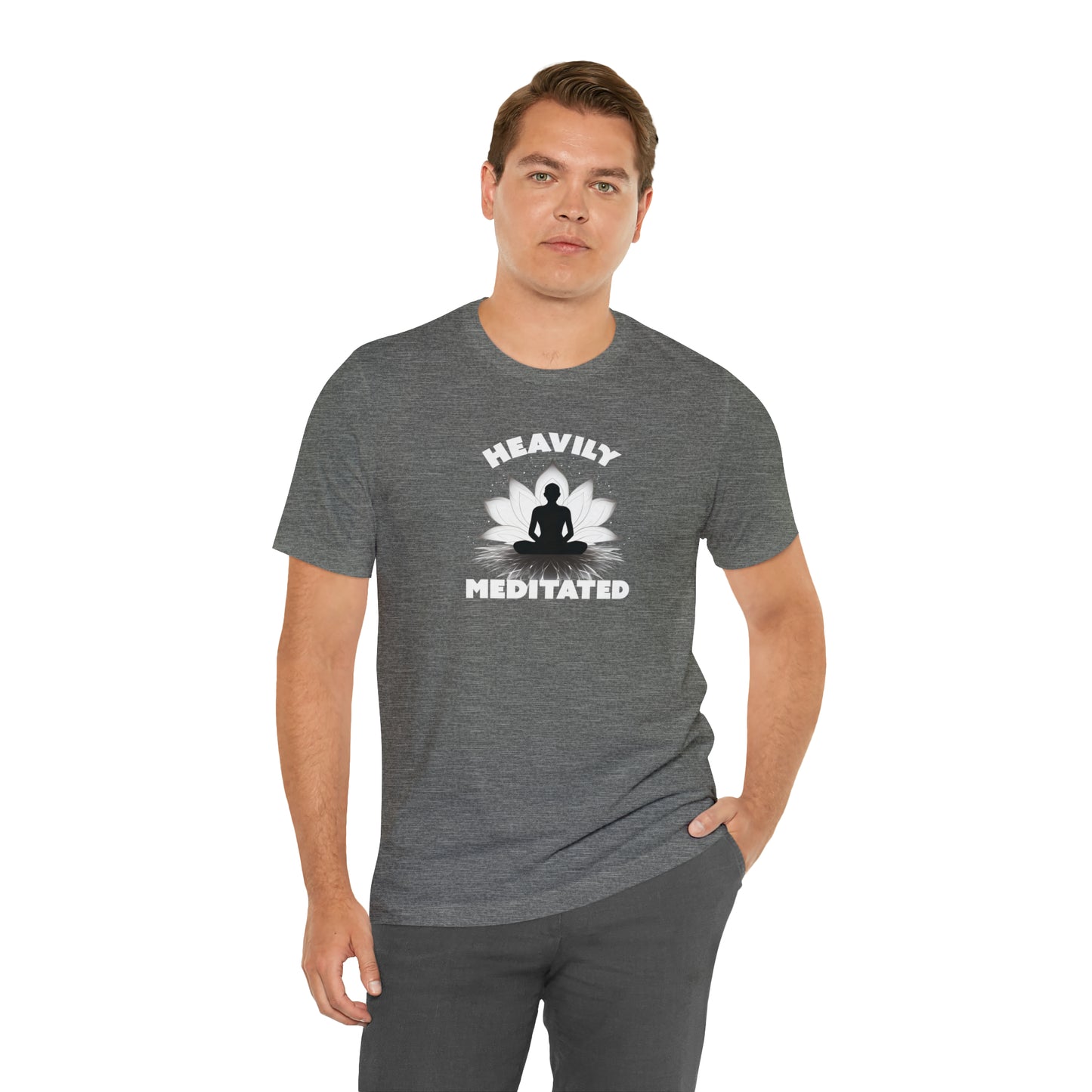 Heavily Meditated - Deep Colors - Unisex Jersey Short Sleeve Tee