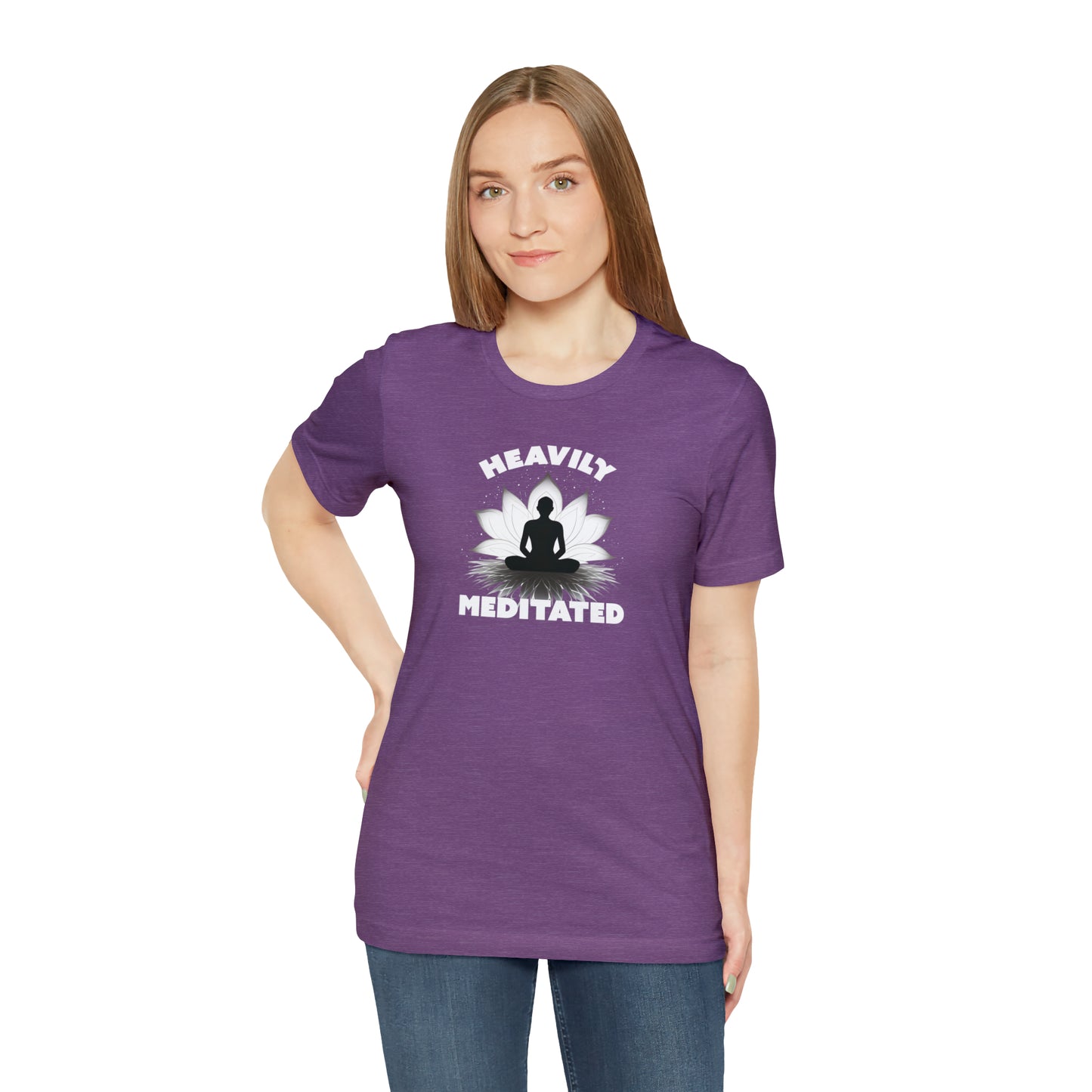 Heavily Meditated - Deep Colors - Unisex Jersey Short Sleeve Tee