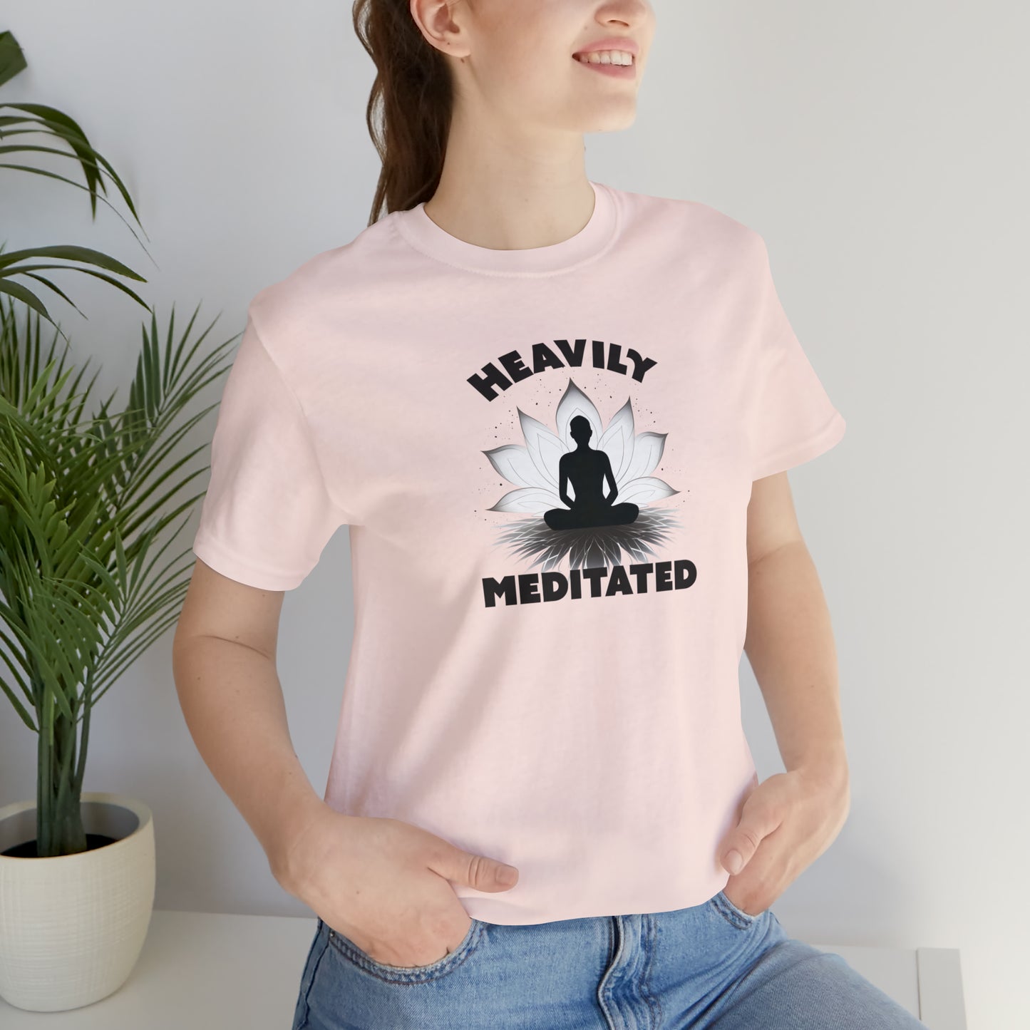 Heavily Meditated - Light Colors - Unisex Jersey Short Sleeve Tee