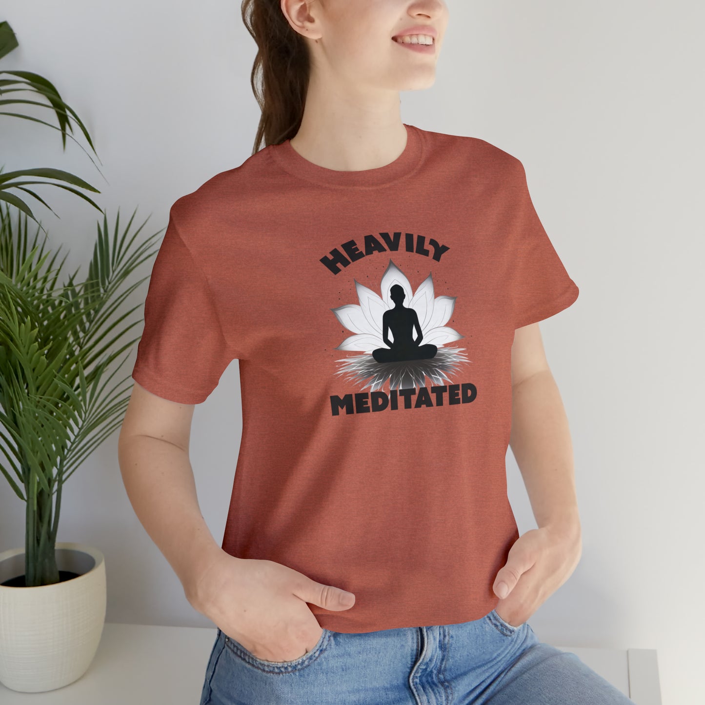 Heavily Meditated - Light Colors - Unisex Jersey Short Sleeve Tee
