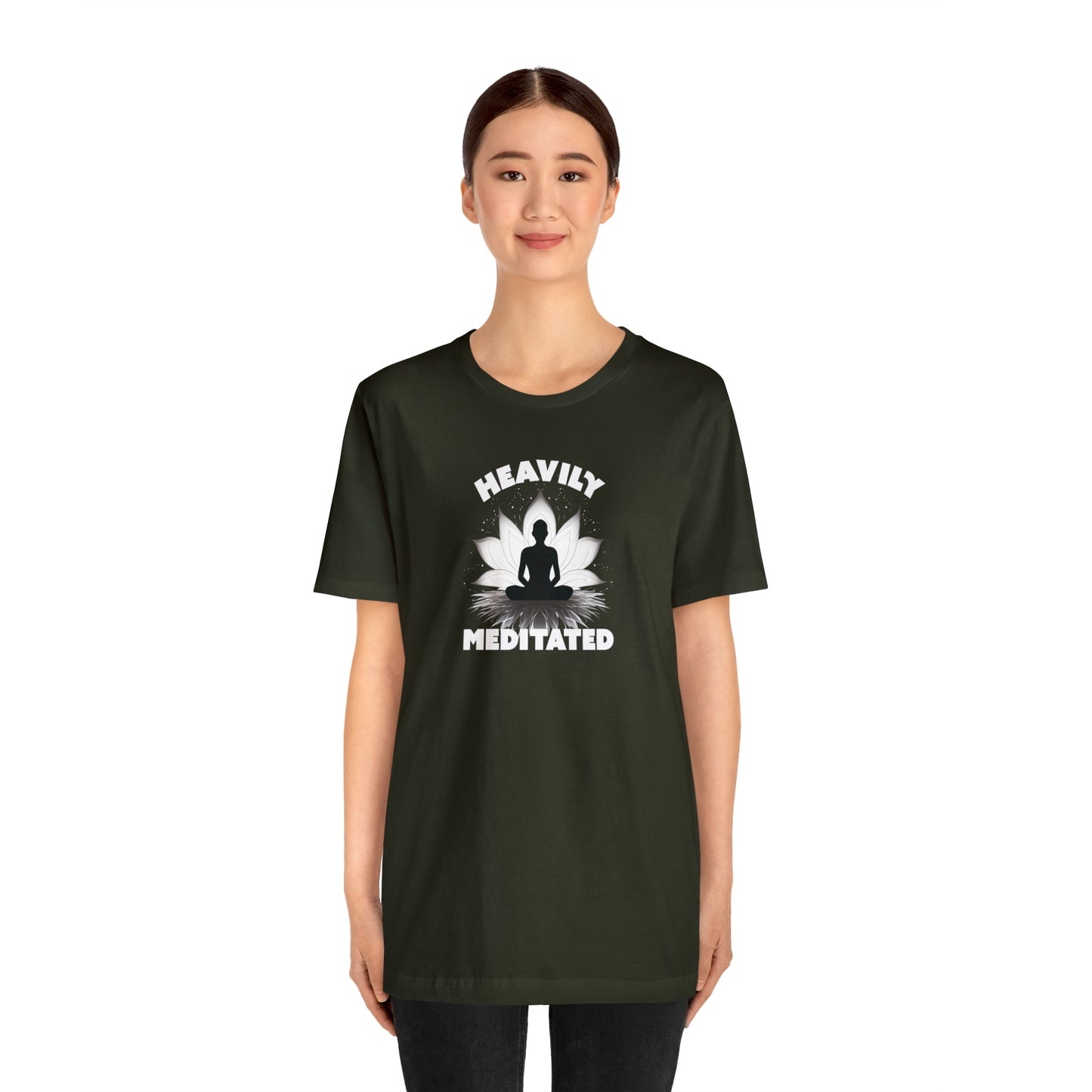 Heavily Meditated - Deep Colors - Unisex Jersey Short Sleeve Tee