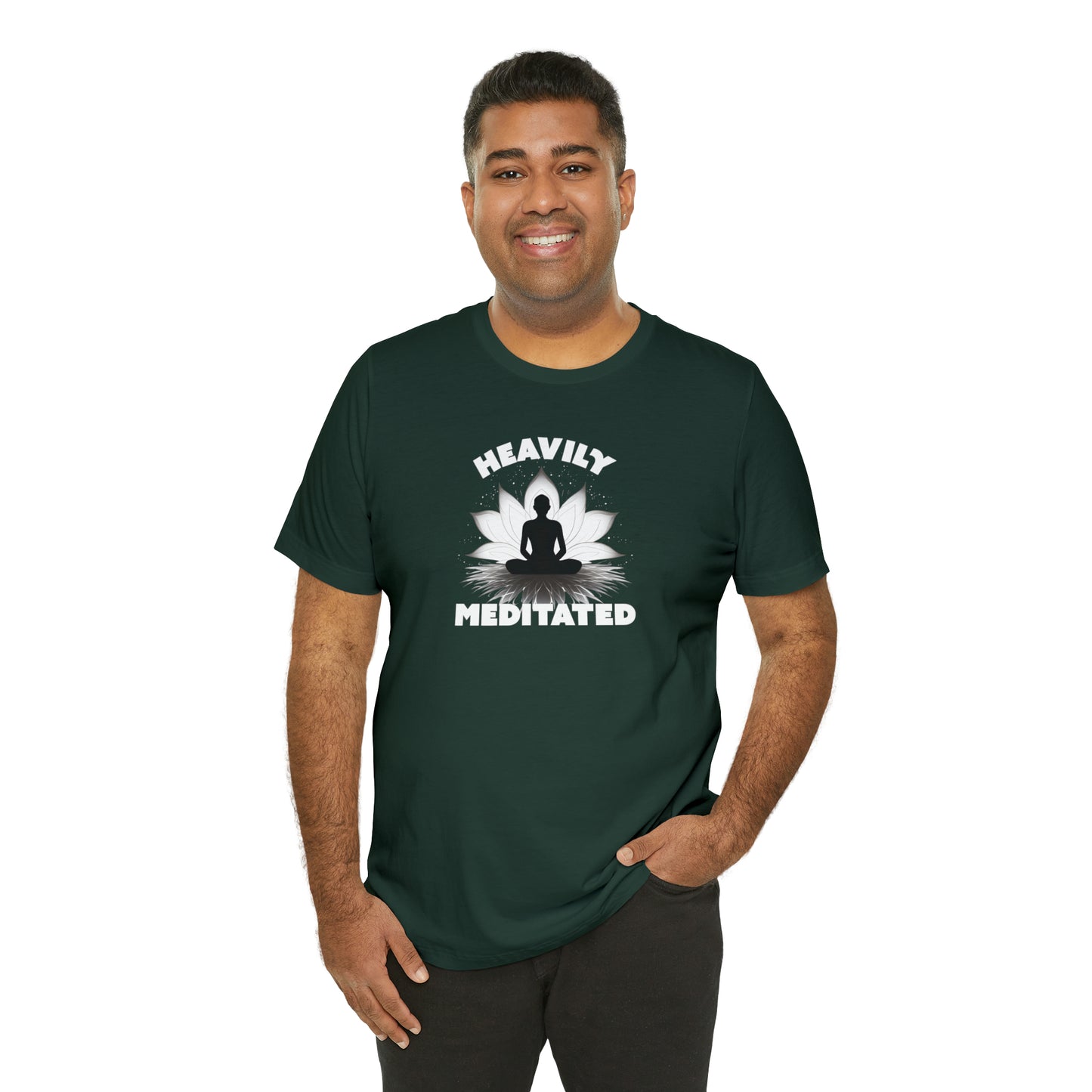 Heavily Meditated - Deep Colors - Unisex Jersey Short Sleeve Tee