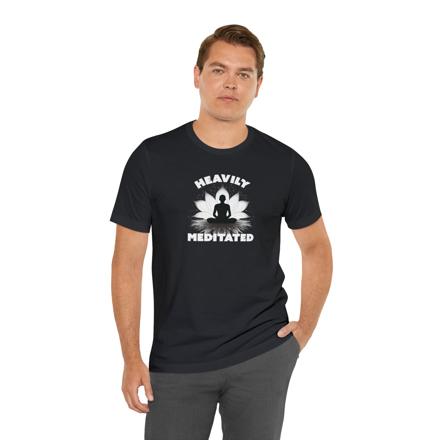 Heavily Meditated - Deep Colors - Unisex Jersey Short Sleeve Tee