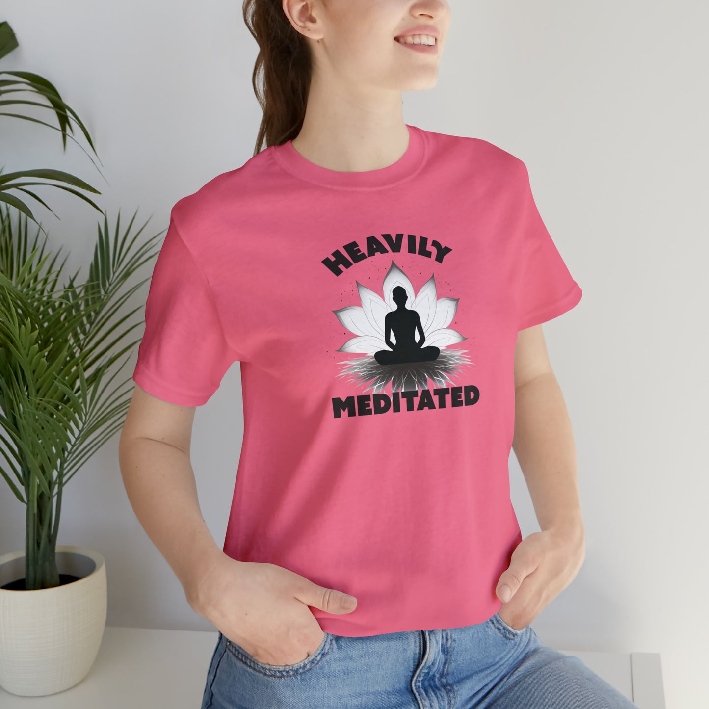 Heavily Meditated - Light Colors - Unisex Jersey Short Sleeve Tee