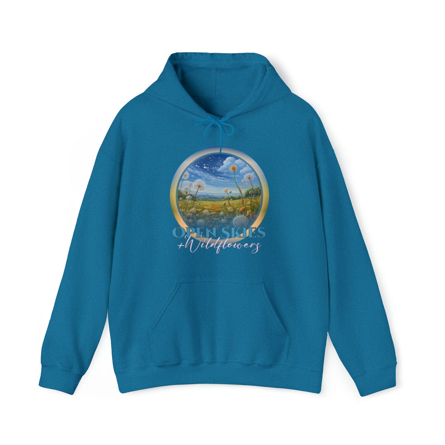 Open Skies and Wildflowers - Unisex Heavy Blend™ Hooded Sweatshirt