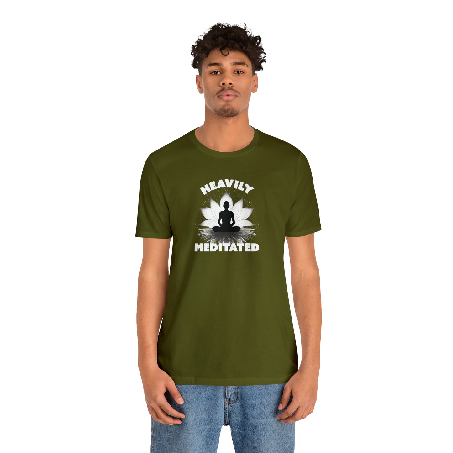 Heavily Meditated - Deep Colors - Unisex Jersey Short Sleeve Tee