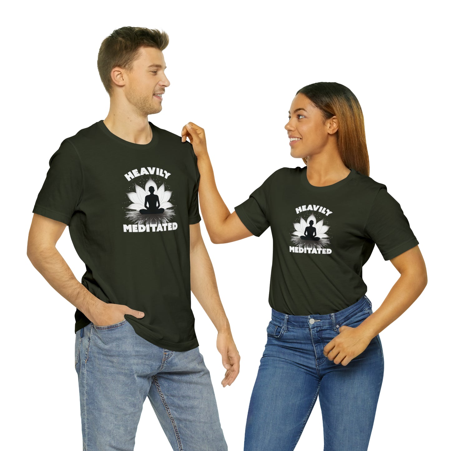 Heavily Meditated - Deep Colors - Unisex Jersey Short Sleeve Tee