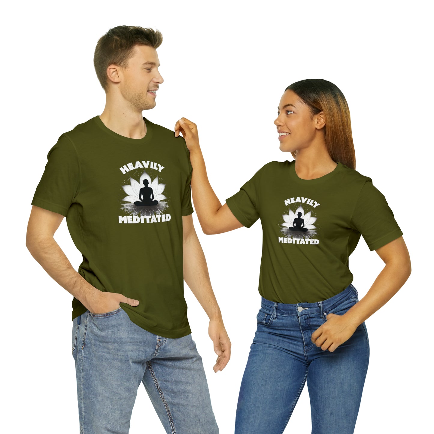 Heavily Meditated - Deep Colors - Unisex Jersey Short Sleeve Tee