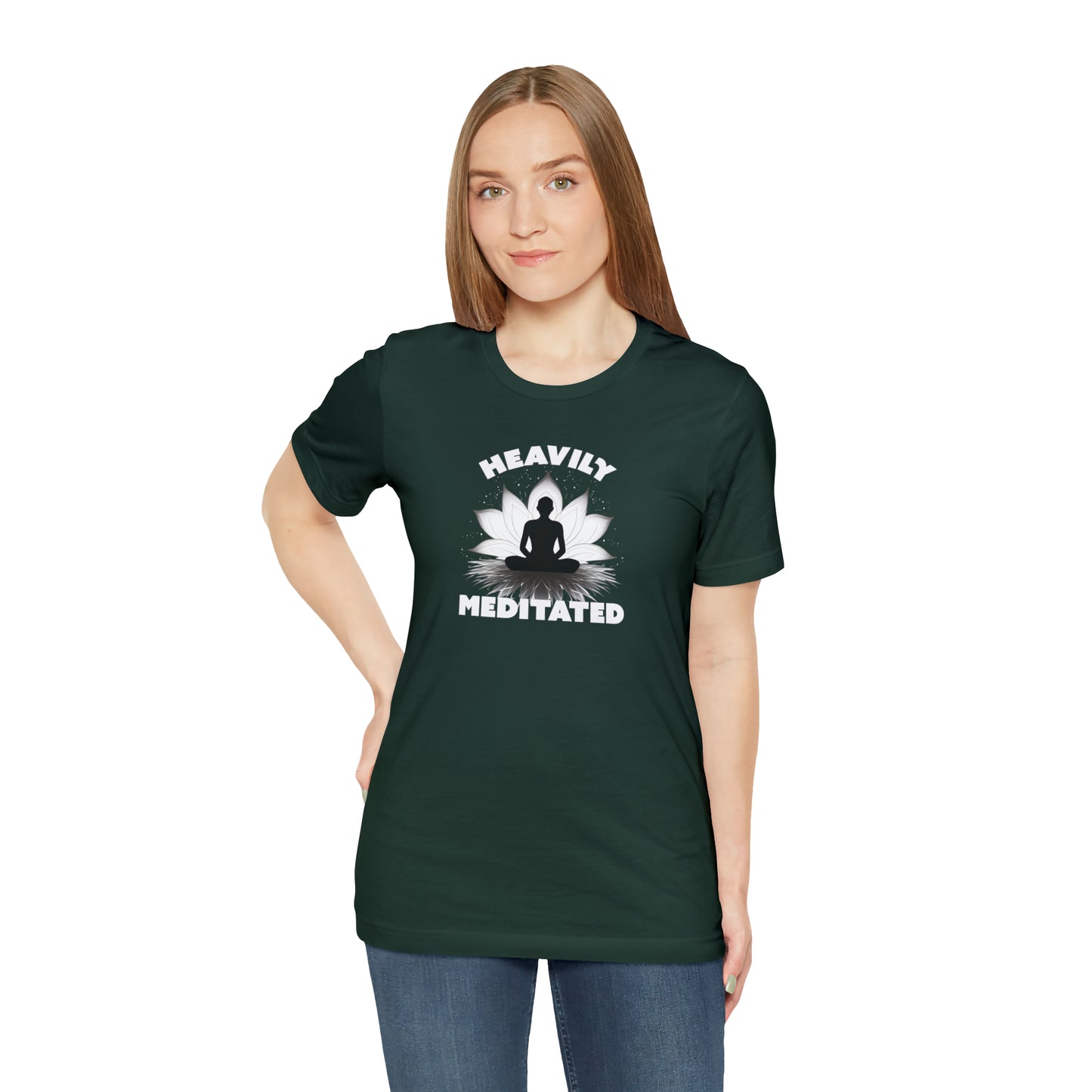 Heavily Meditated - Deep Colors - Unisex Jersey Short Sleeve Tee