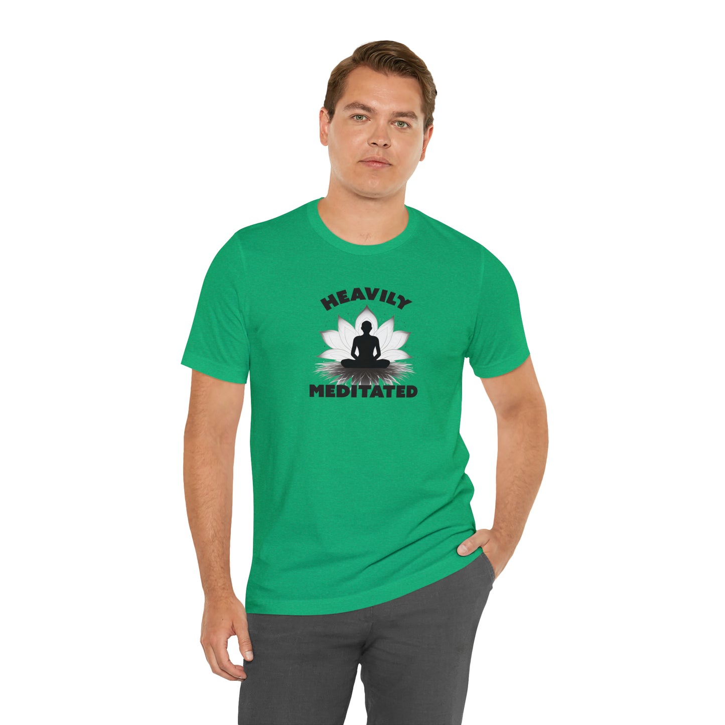 Heavily Meditated - Light Colors - Unisex Jersey Short Sleeve Tee