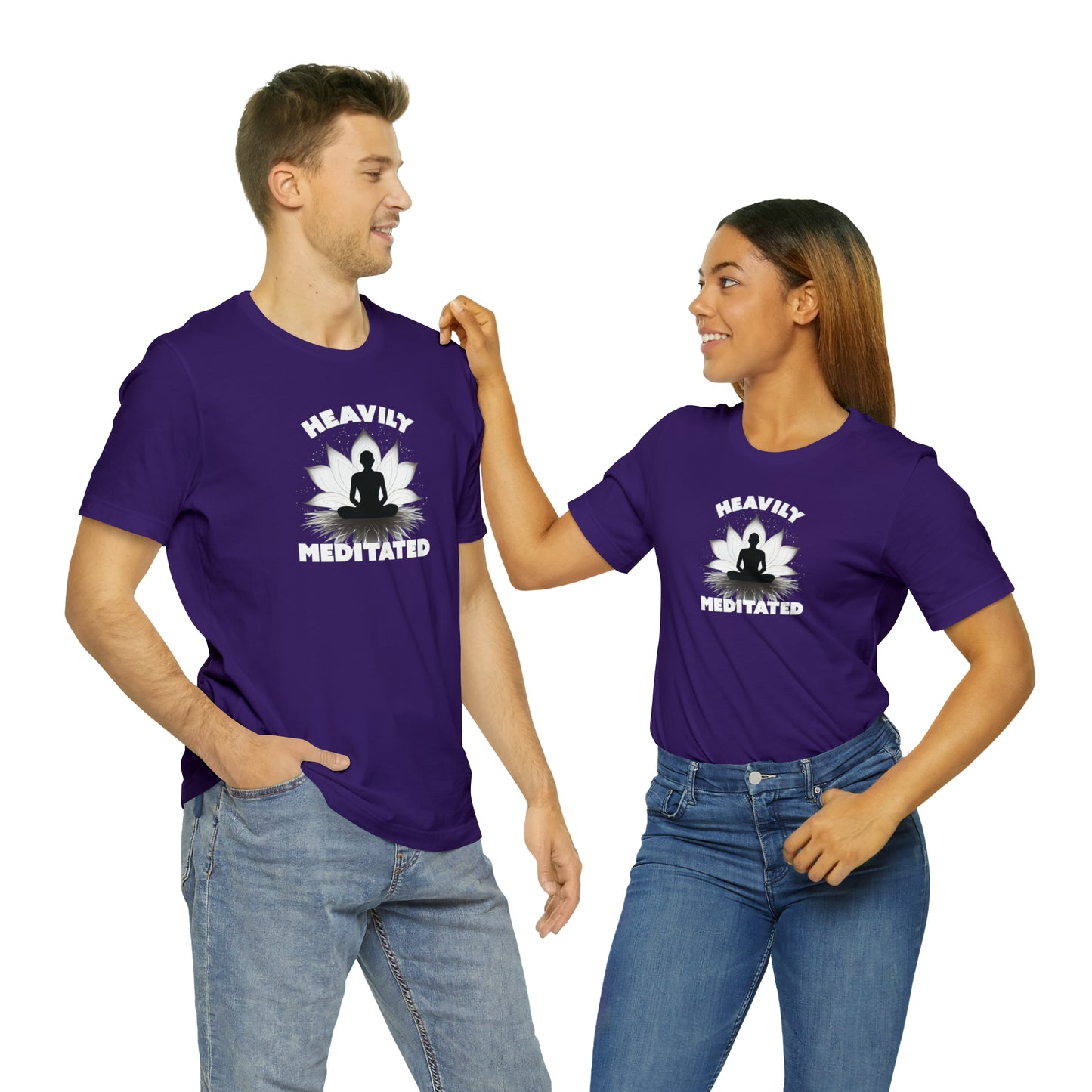 Heavily Meditated - Deep Colors - Unisex Jersey Short Sleeve Tee