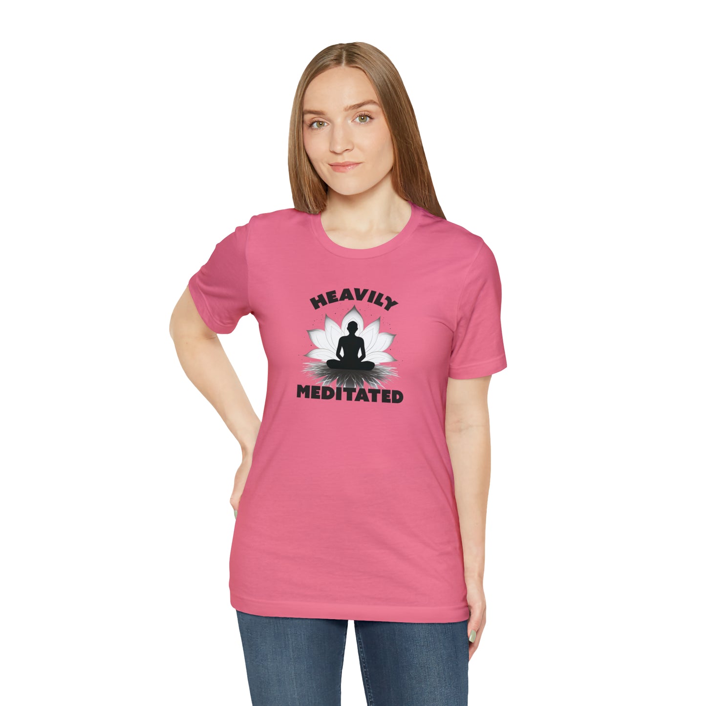Heavily Meditated - Light Colors - Unisex Jersey Short Sleeve Tee