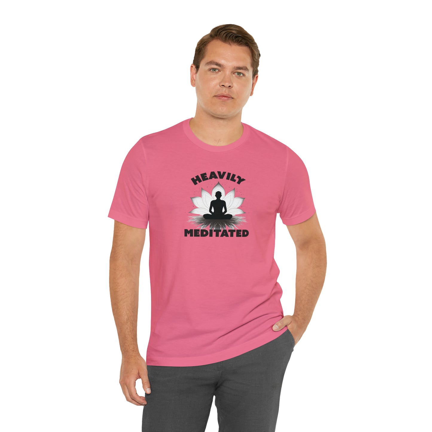Heavily Meditated - Light Colors - Unisex Jersey Short Sleeve Tee