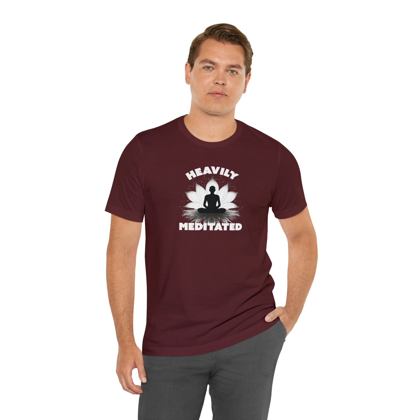 Heavily Meditated - Deep Colors - Unisex Jersey Short Sleeve Tee