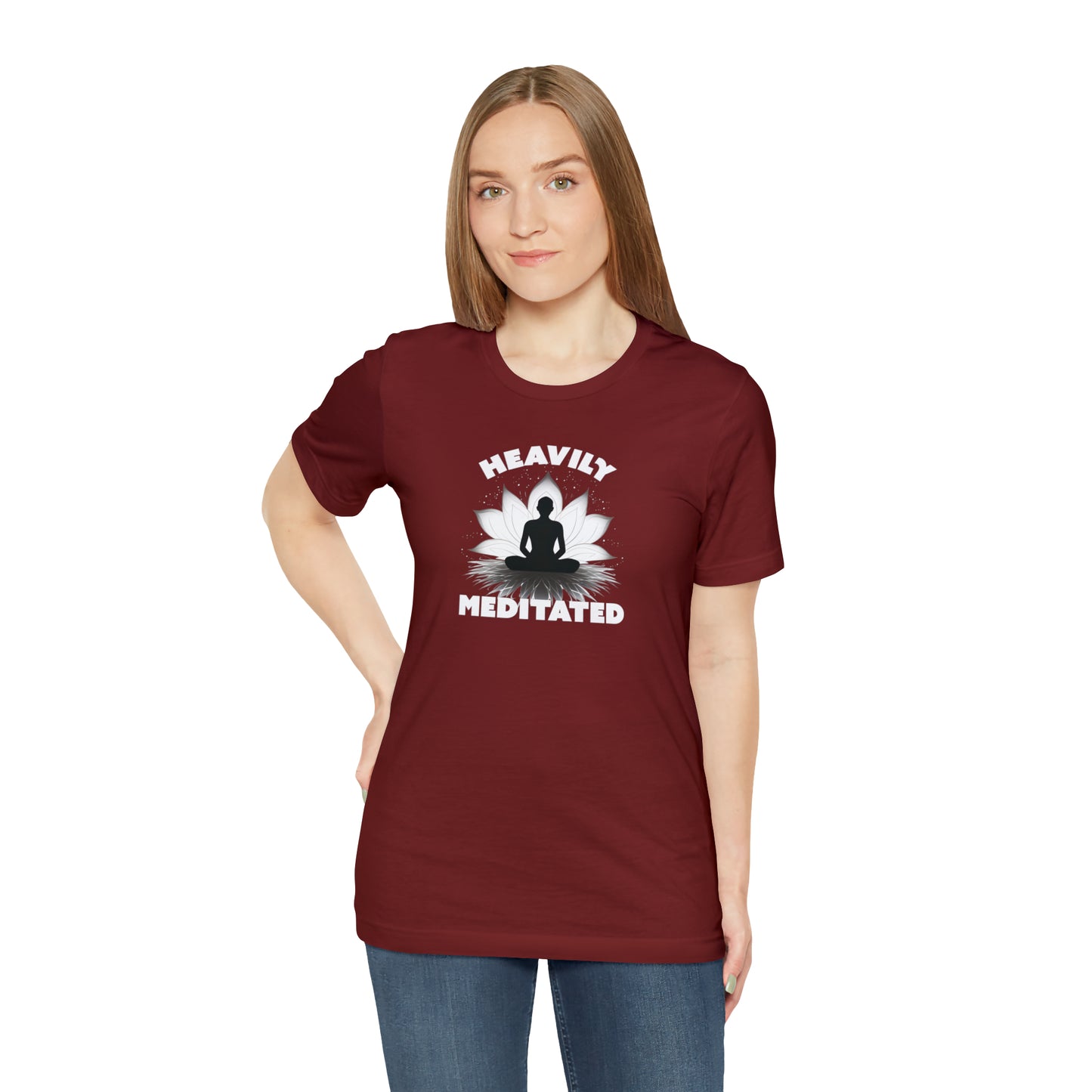Heavily Meditated - Deep Colors - Unisex Jersey Short Sleeve Tee