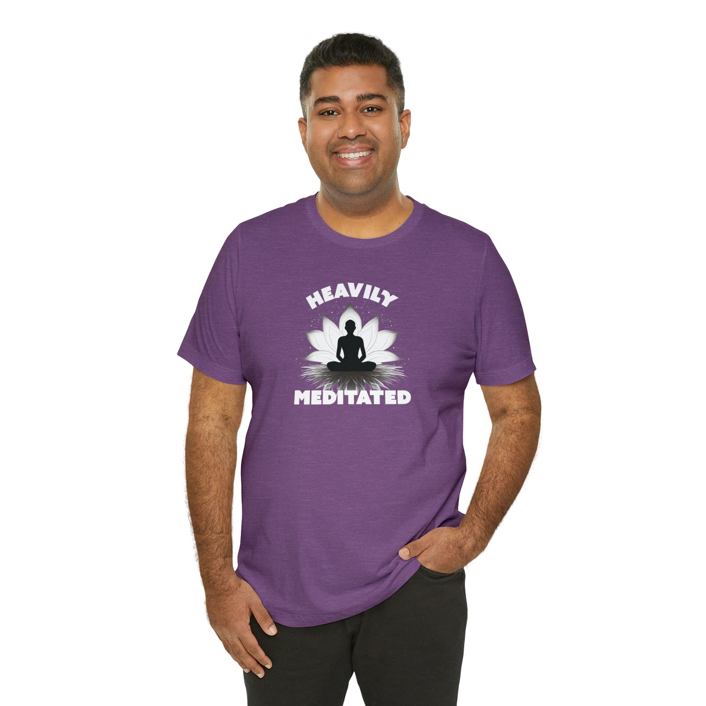 Heavily Meditated - Deep Colors - Unisex Jersey Short Sleeve Tee
