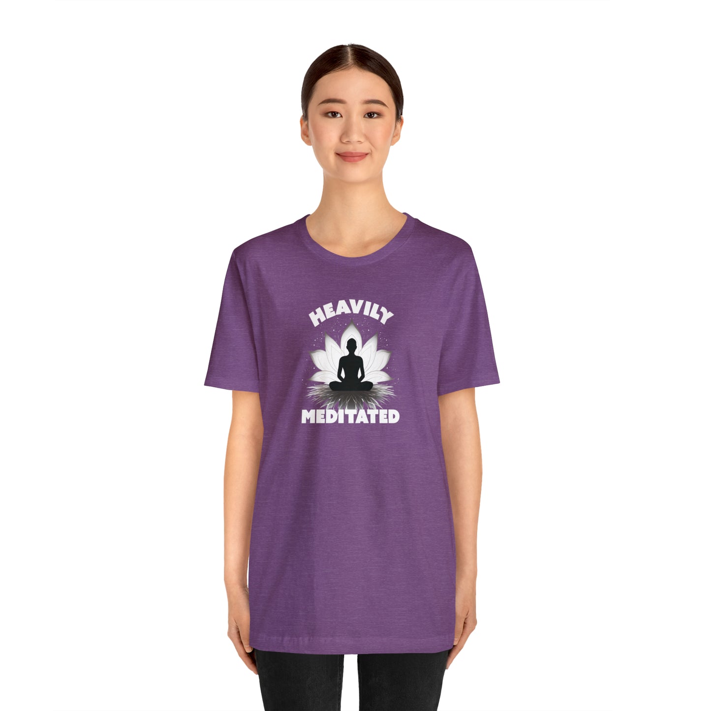 Heavily Meditated - Deep Colors - Unisex Jersey Short Sleeve Tee