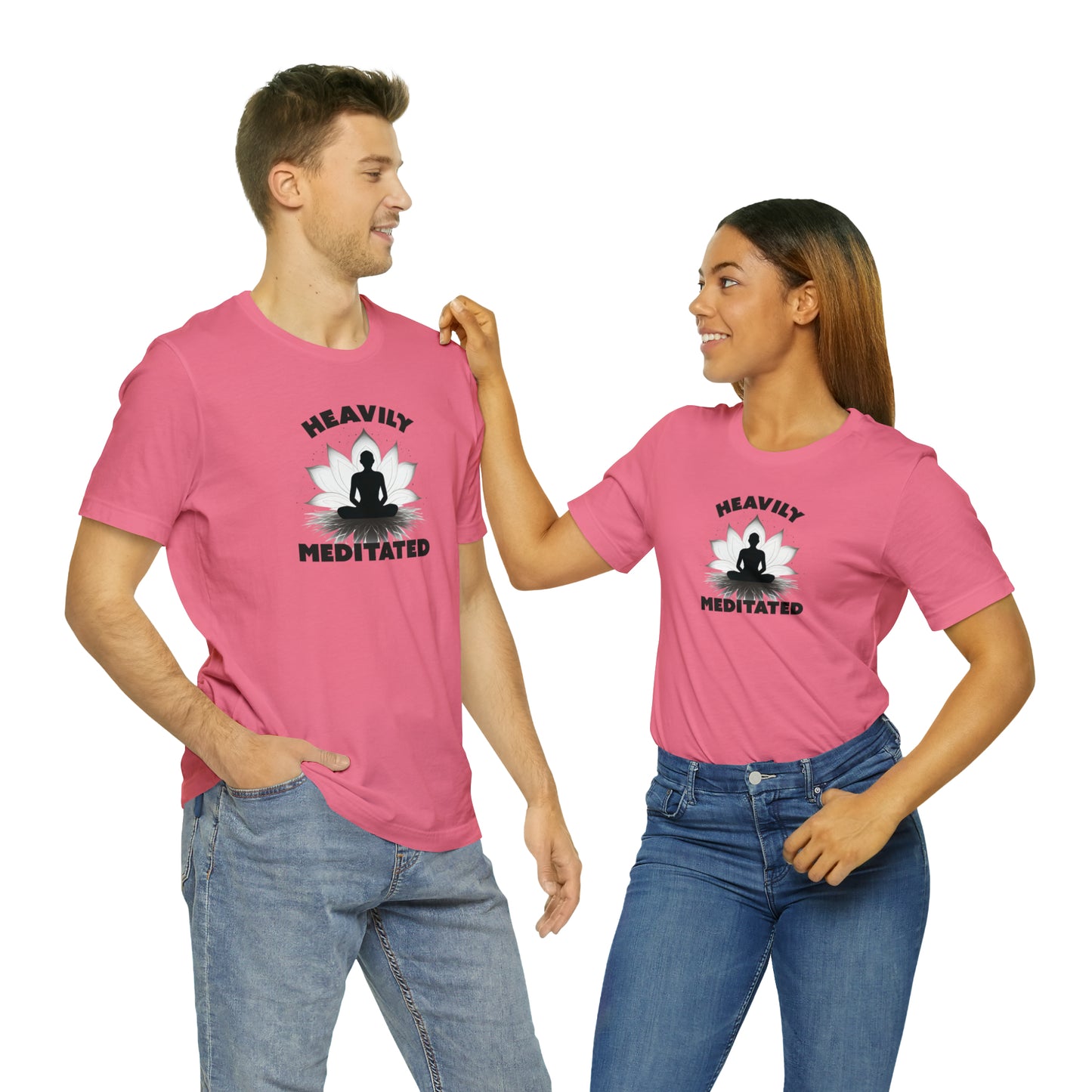 Heavily Meditated - Light Colors - Unisex Jersey Short Sleeve Tee