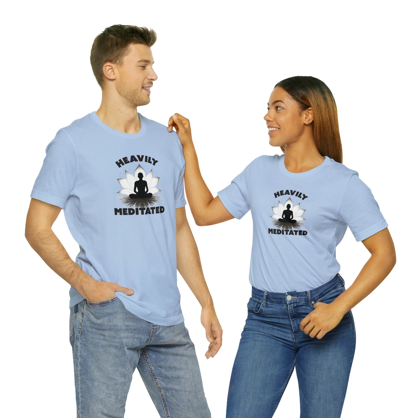 Heavily Meditated - Light Colors - Unisex Jersey Short Sleeve Tee