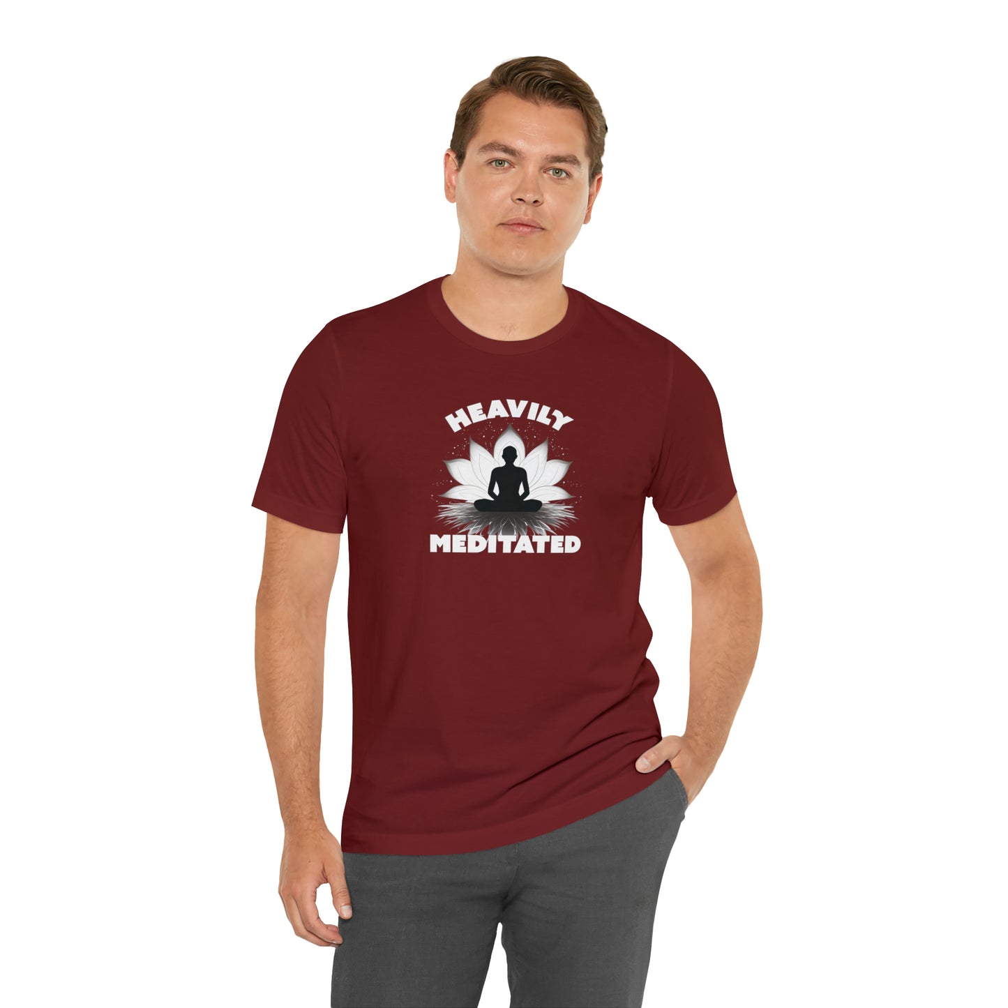 Heavily Meditated - Deep Colors - Unisex Jersey Short Sleeve Tee
