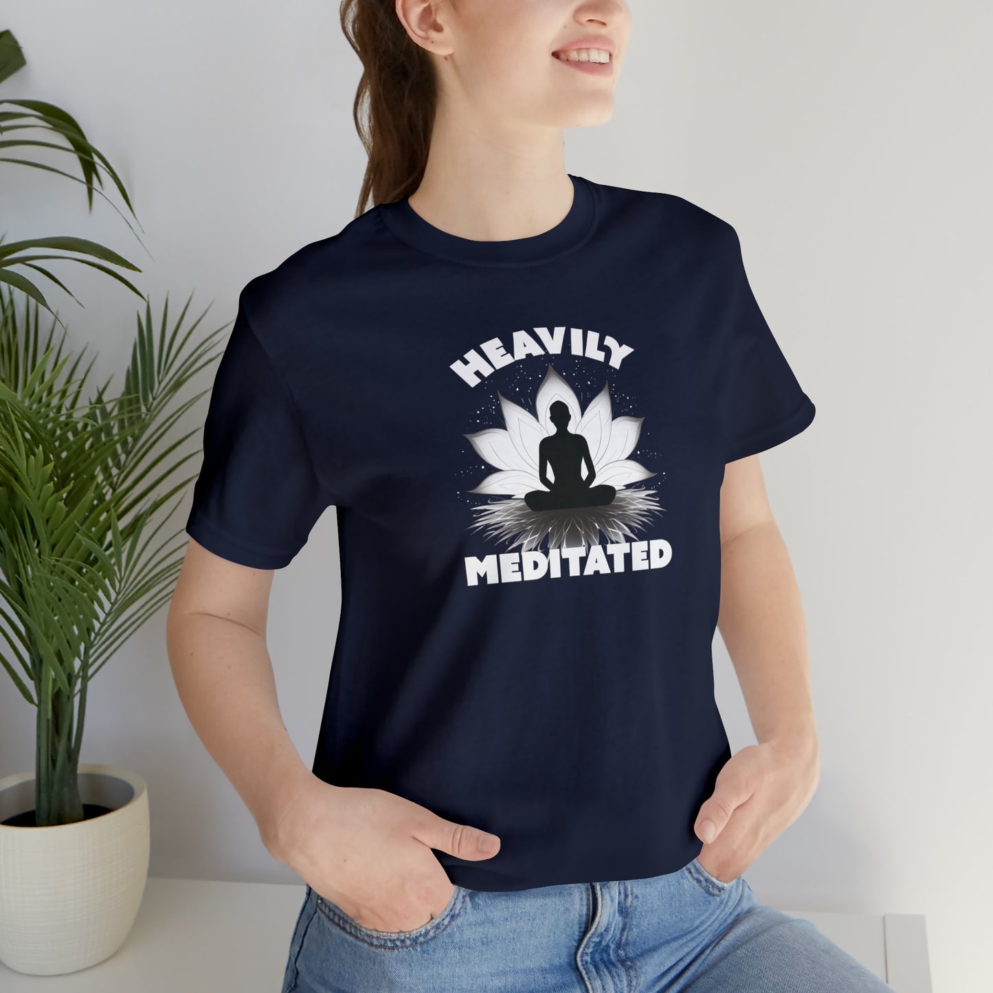 Heavily Meditated - Deep Colors - Unisex Jersey Short Sleeve Tee