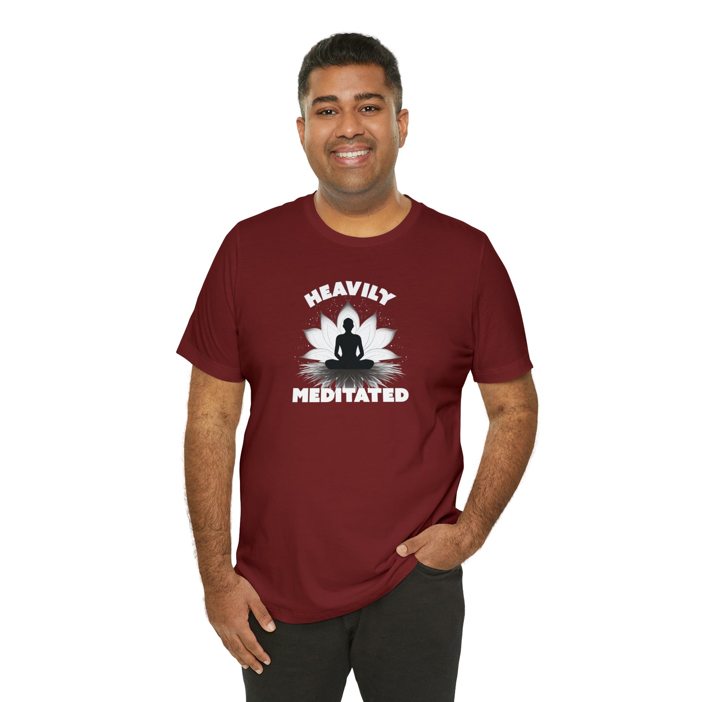 Heavily Meditated - Deep Colors - Unisex Jersey Short Sleeve Tee
