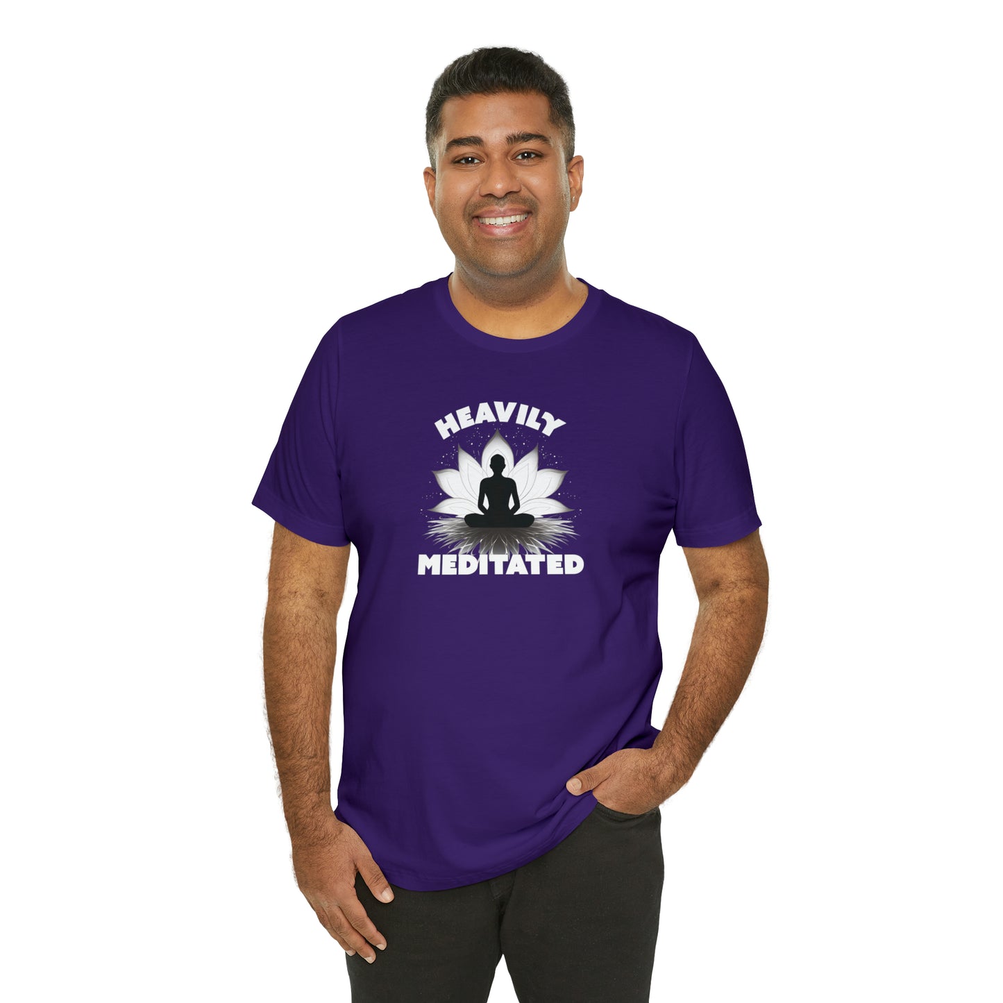 Heavily Meditated - Deep Colors - Unisex Jersey Short Sleeve Tee