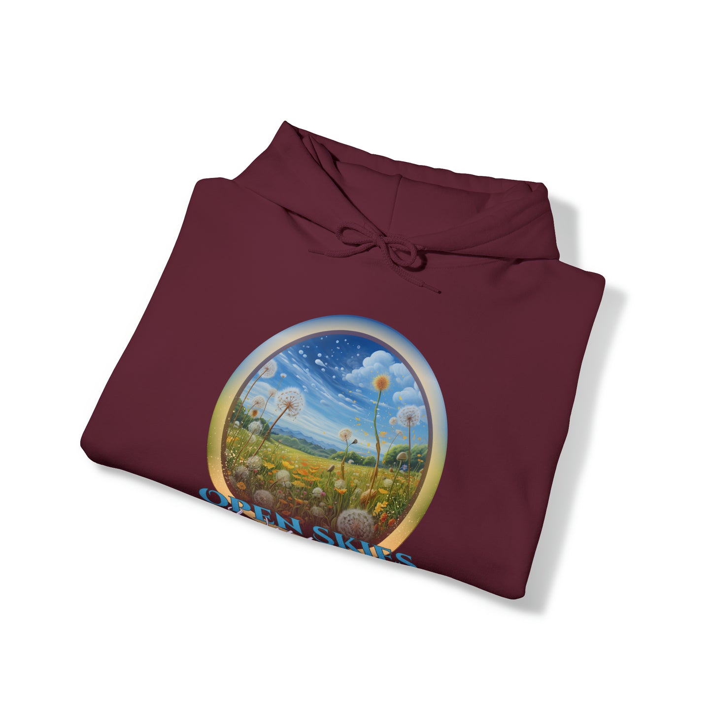 Open Skies and Wildflowers - Unisex Heavy Blend™ Hooded Sweatshirt