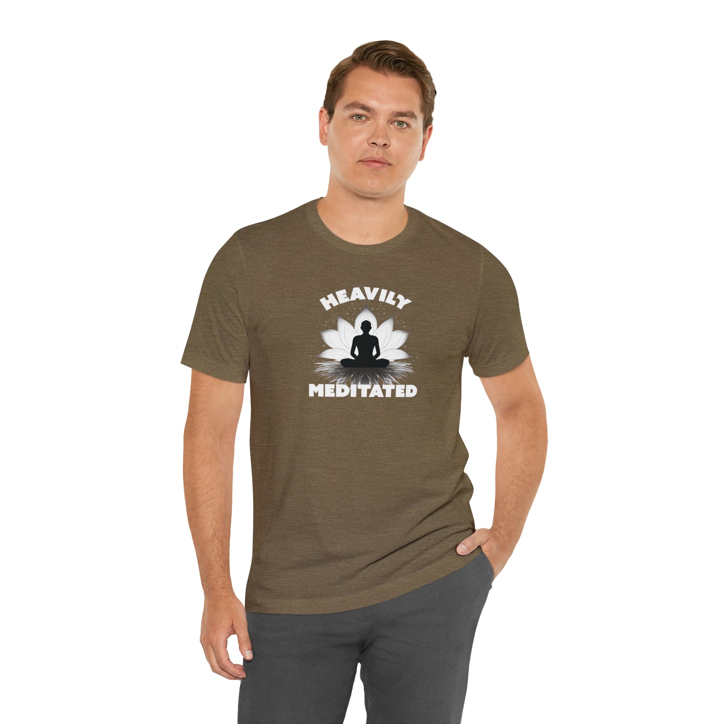 Heavily Meditated - Deep Colors - Unisex Jersey Short Sleeve Tee