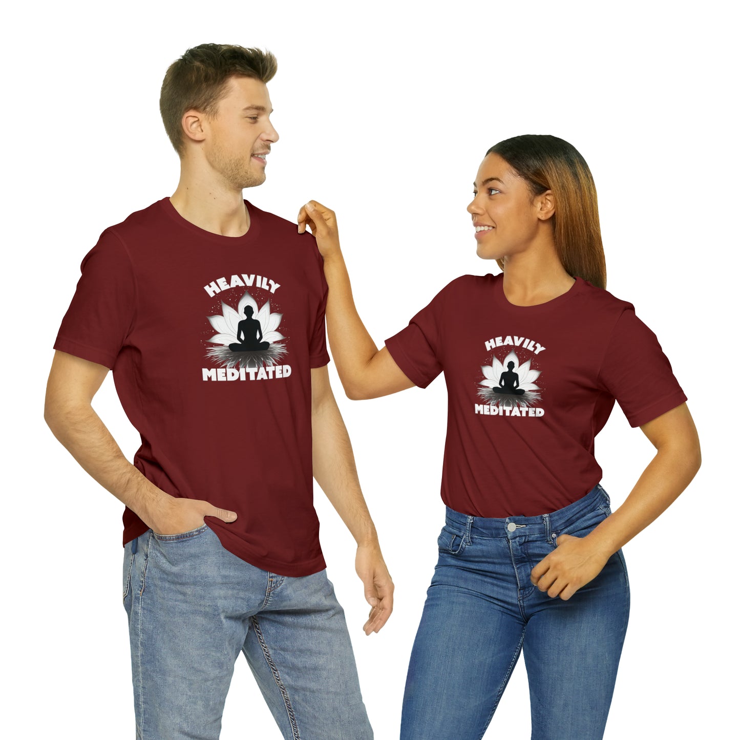 Heavily Meditated - Deep Colors - Unisex Jersey Short Sleeve Tee