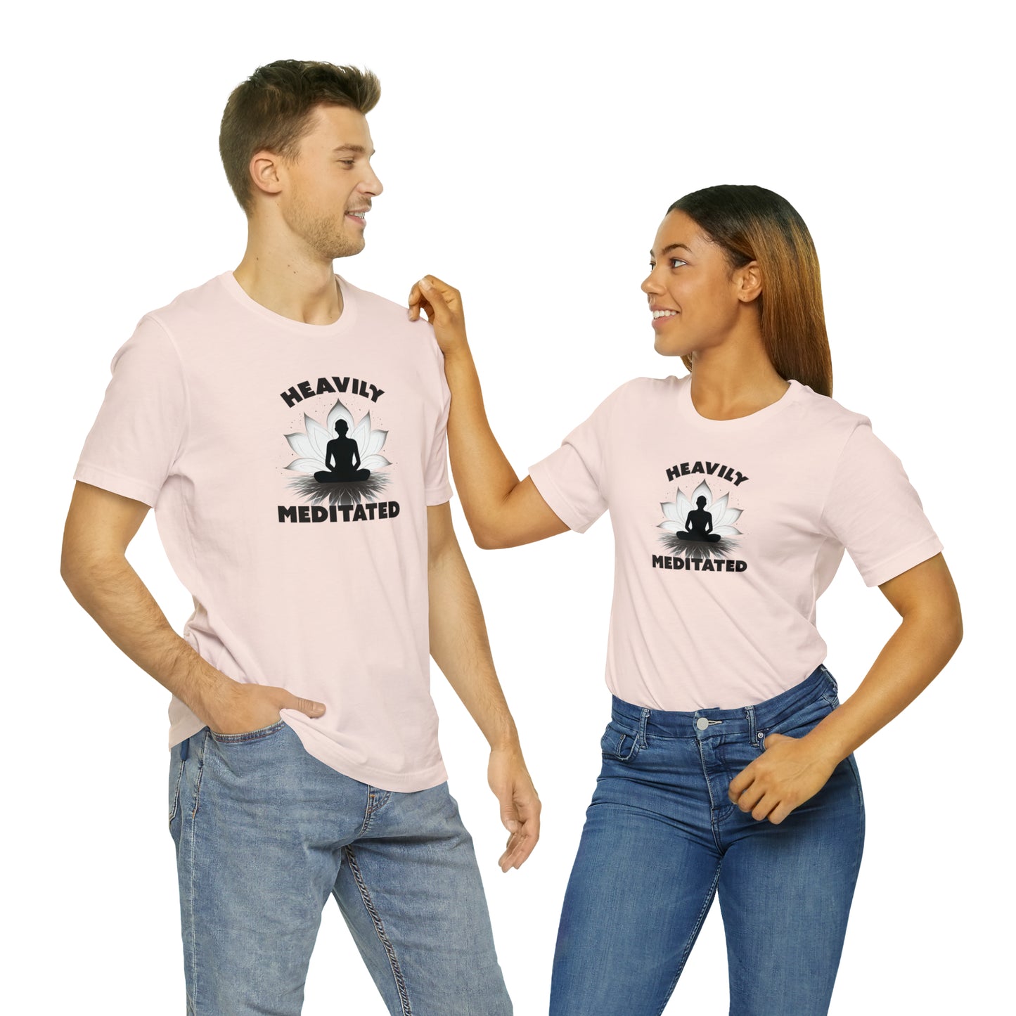 Heavily Meditated - Light Colors - Unisex Jersey Short Sleeve Tee