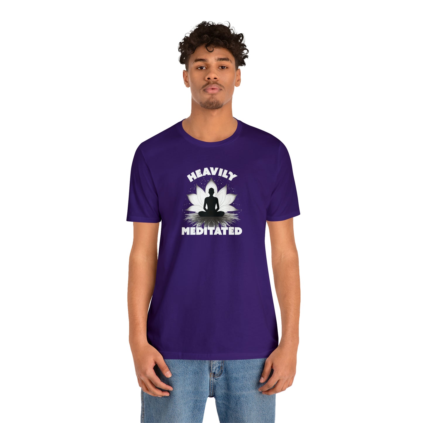 Heavily Meditated - Deep Colors - Unisex Jersey Short Sleeve Tee