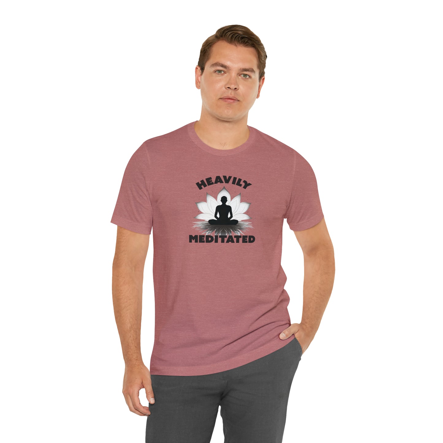 Heavily Meditated - Light Colors - Unisex Jersey Short Sleeve Tee