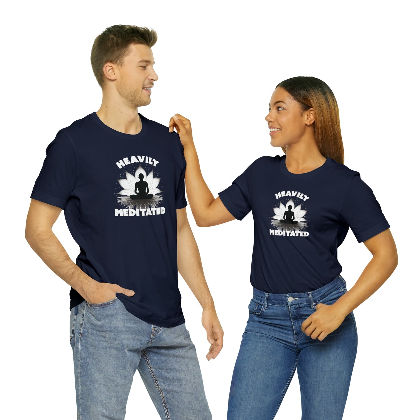 Heavily Meditated - Deep Colors - Unisex Jersey Short Sleeve Tee