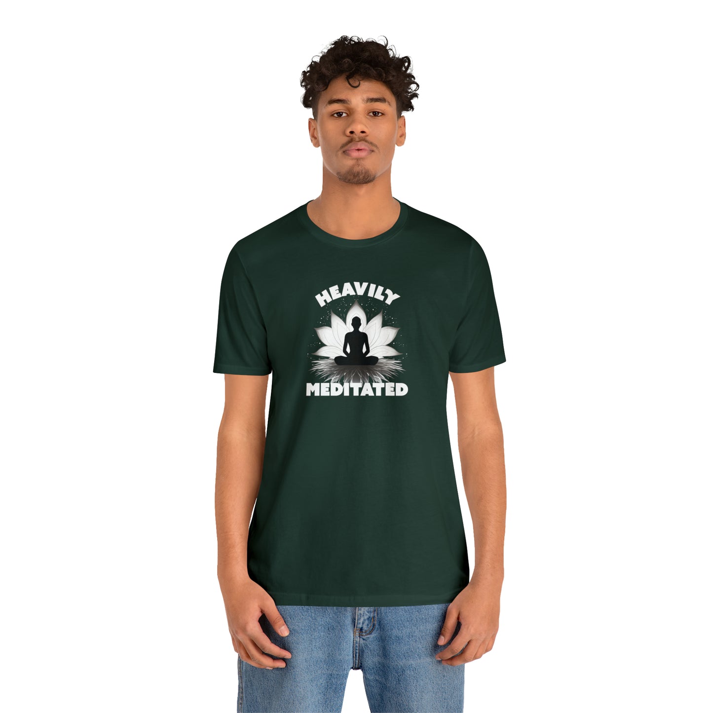 Heavily Meditated - Deep Colors - Unisex Jersey Short Sleeve Tee