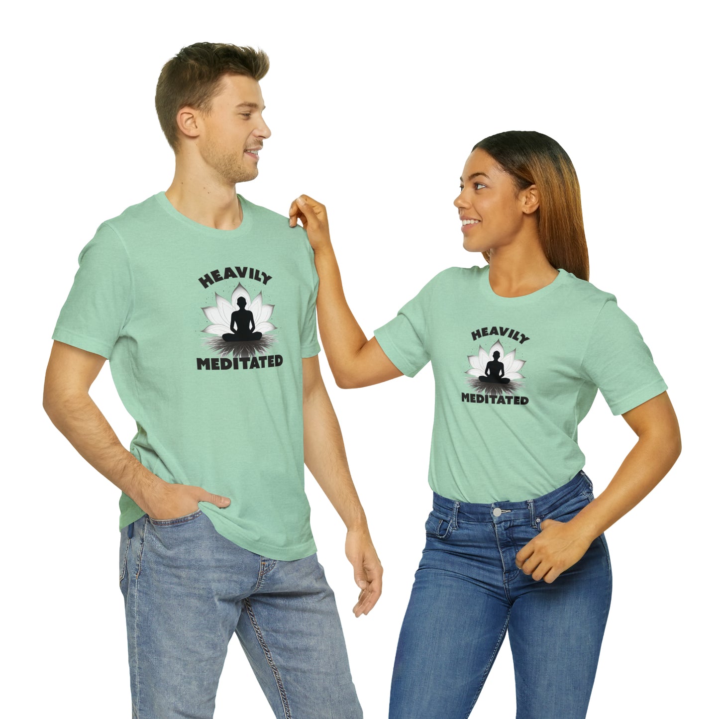 Heavily Meditated - Light Colors - Unisex Jersey Short Sleeve Tee