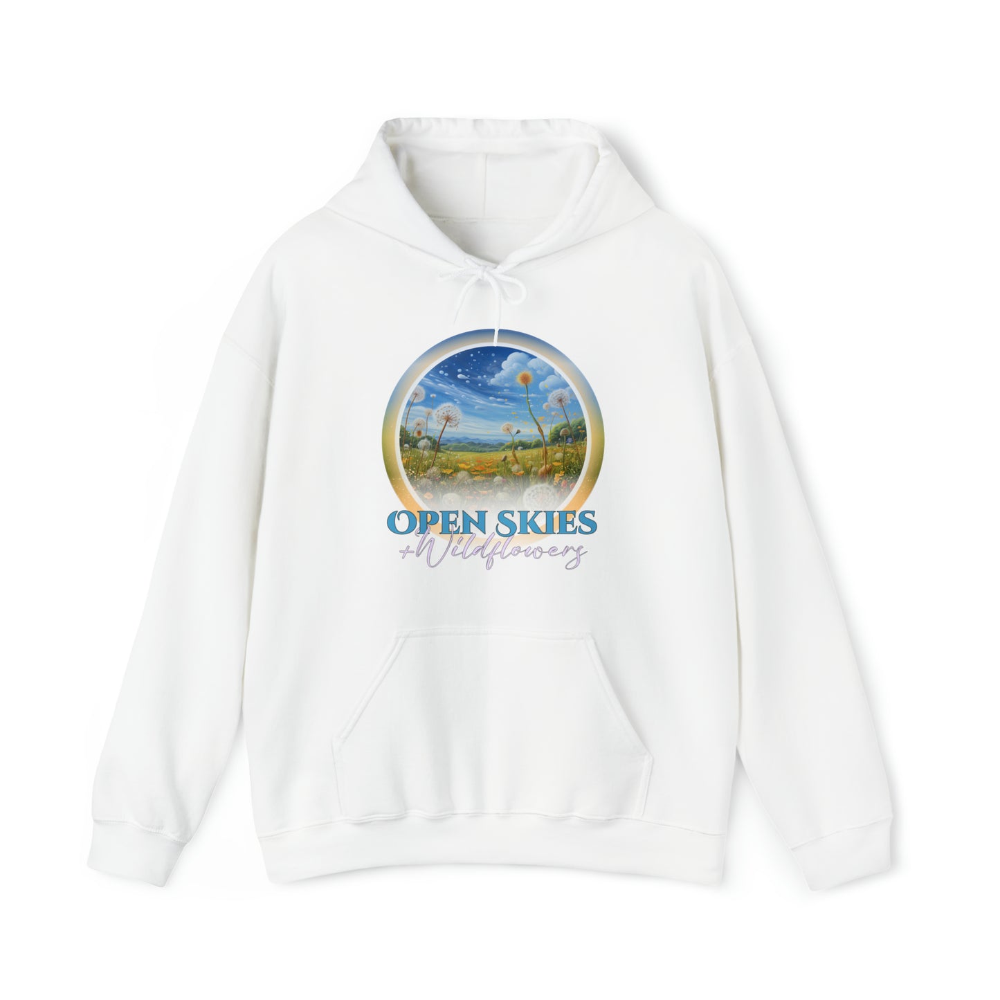 Open Skies and Wildflowers - Unisex Heavy Blend™ Hooded Sweatshirt