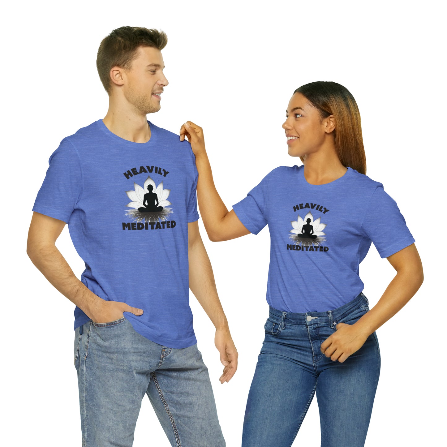 Heavily Meditated - Light Colors - Unisex Jersey Short Sleeve Tee
