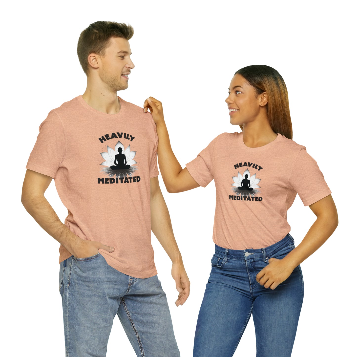 Heavily Meditated - Light Colors - Unisex Jersey Short Sleeve Tee