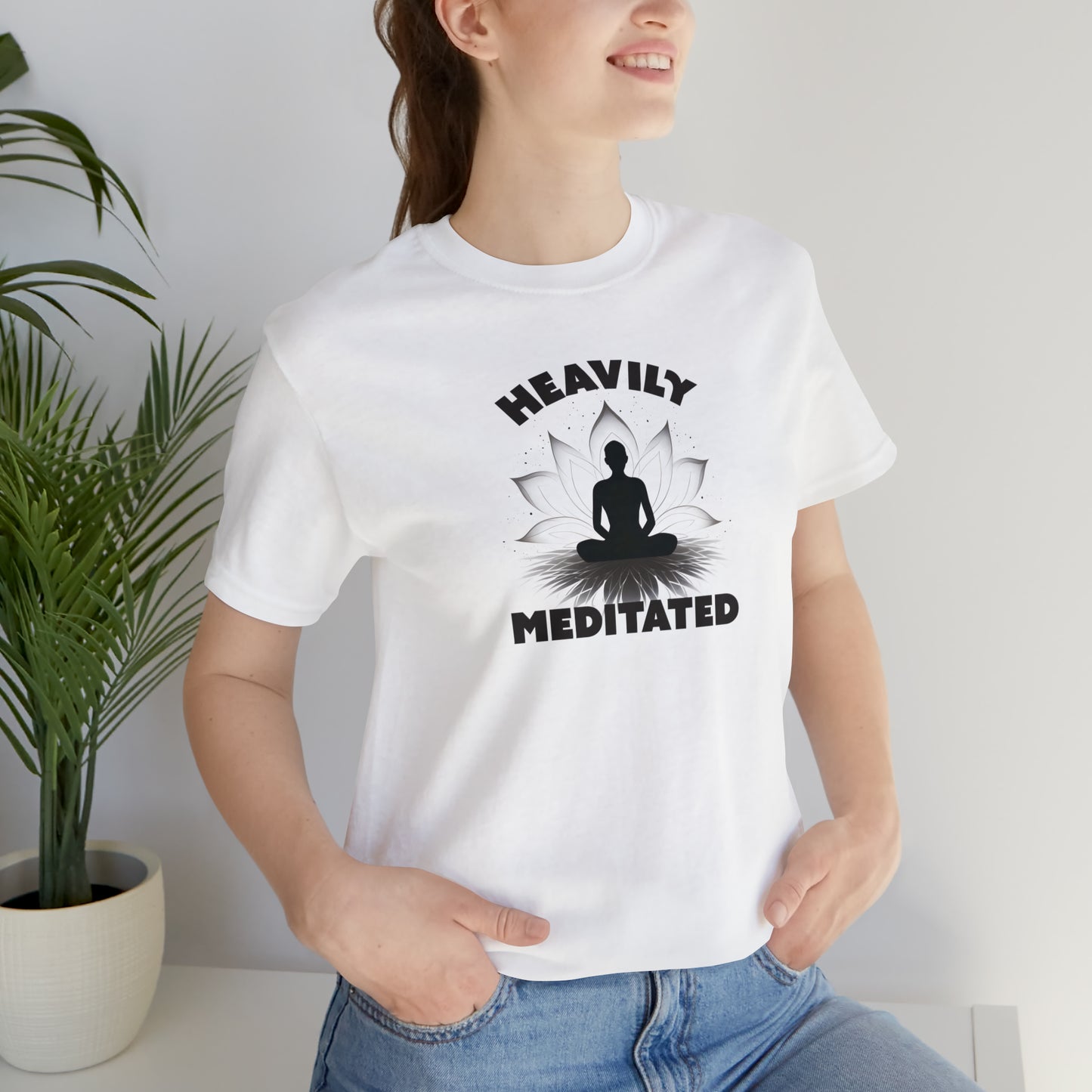 Heavily Meditated - Light Colors - Unisex Jersey Short Sleeve Tee