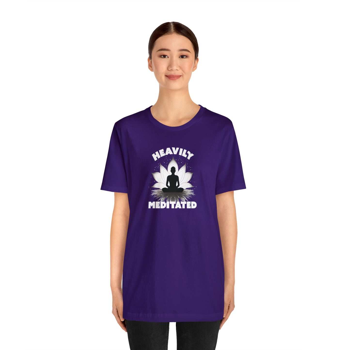 Heavily Meditated - Deep Colors - Unisex Jersey Short Sleeve Tee