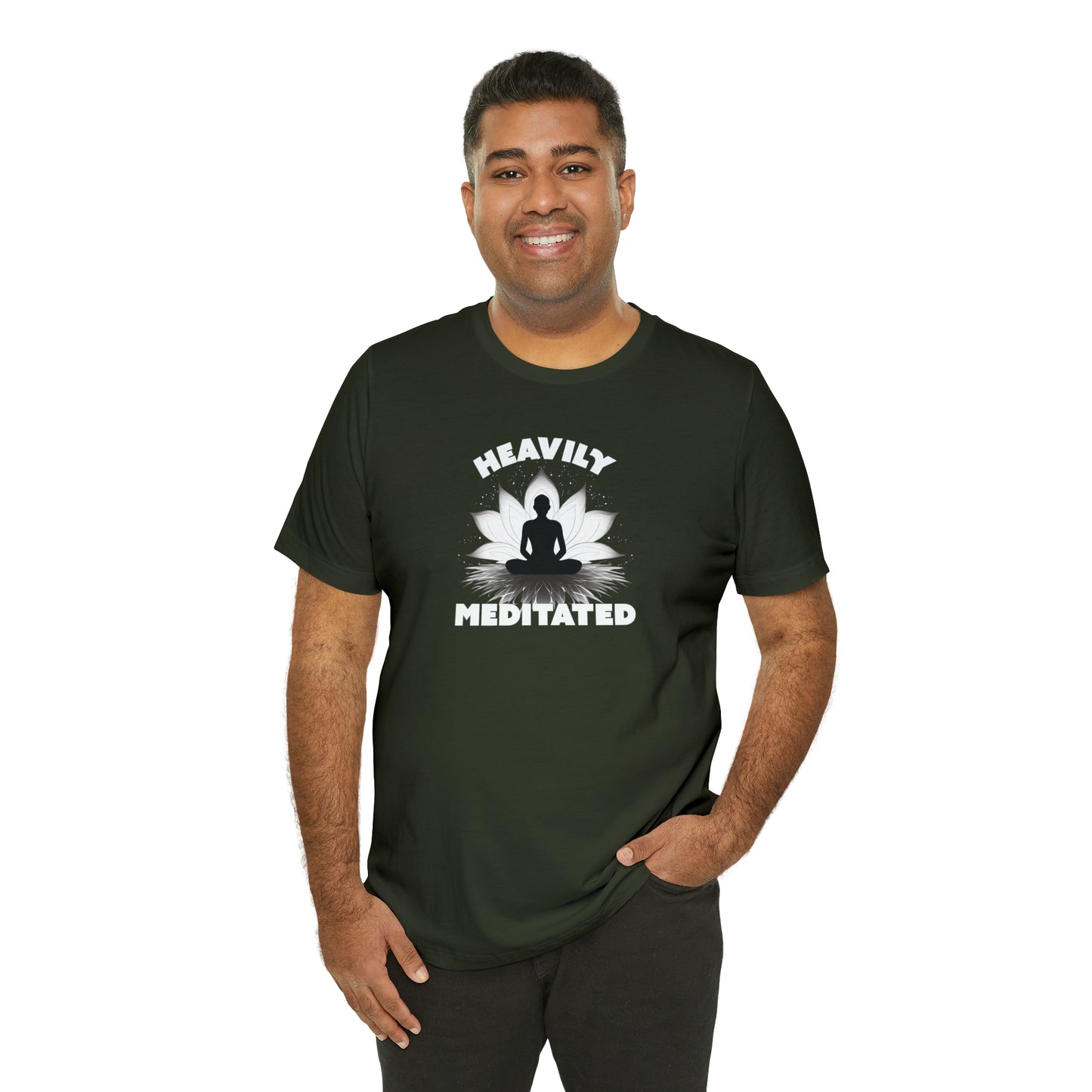 Heavily Meditated - Deep Colors - Unisex Jersey Short Sleeve Tee