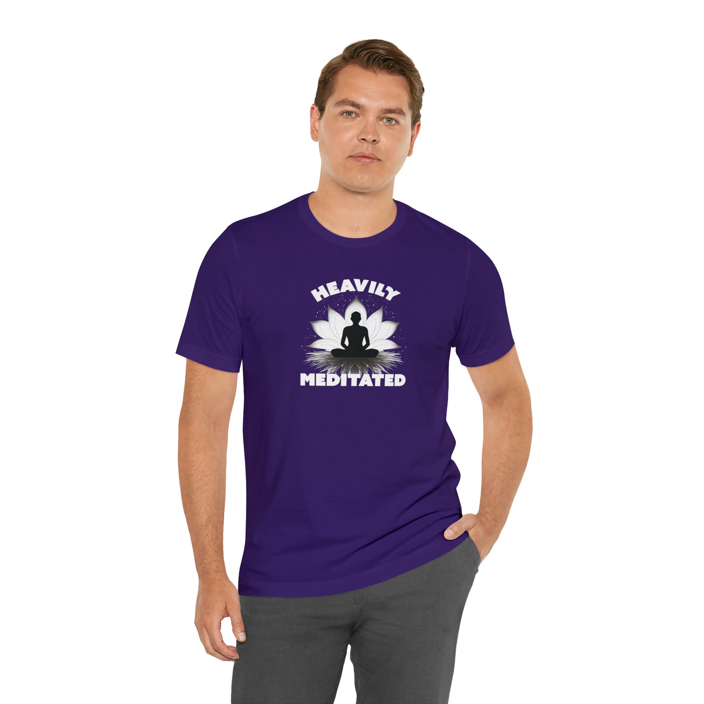 Heavily Meditated - Deep Colors - Unisex Jersey Short Sleeve Tee