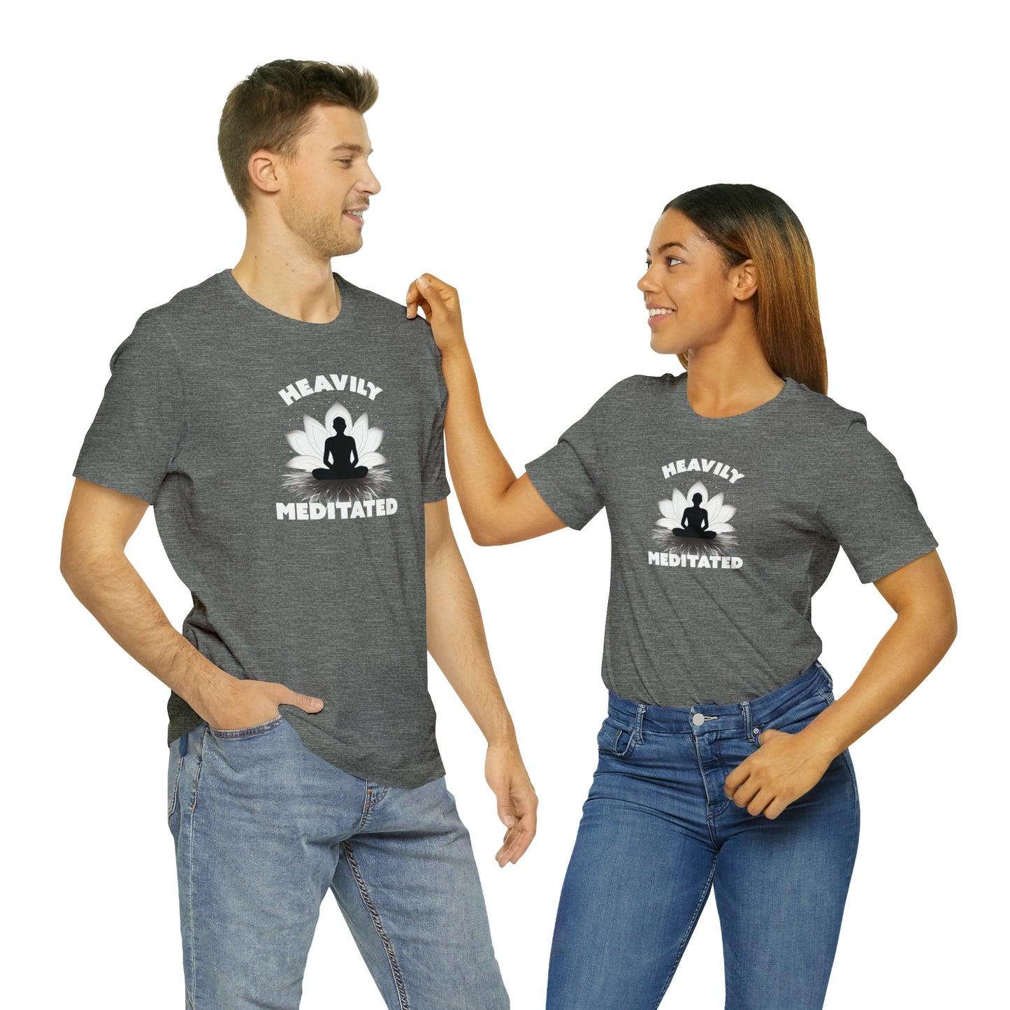 Heavily Meditated - Deep Colors - Unisex Jersey Short Sleeve Tee