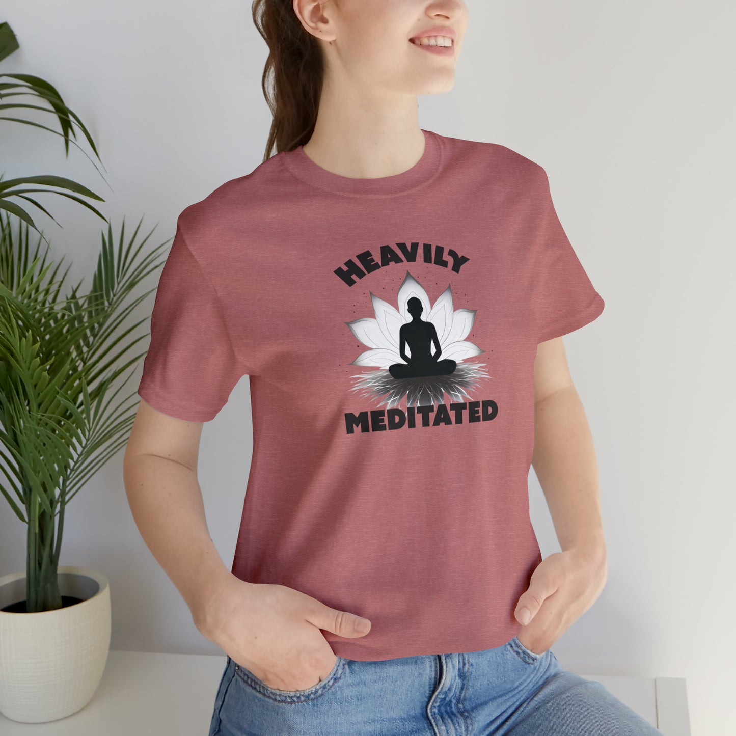Heavily Meditated - Light Colors - Unisex Jersey Short Sleeve Tee