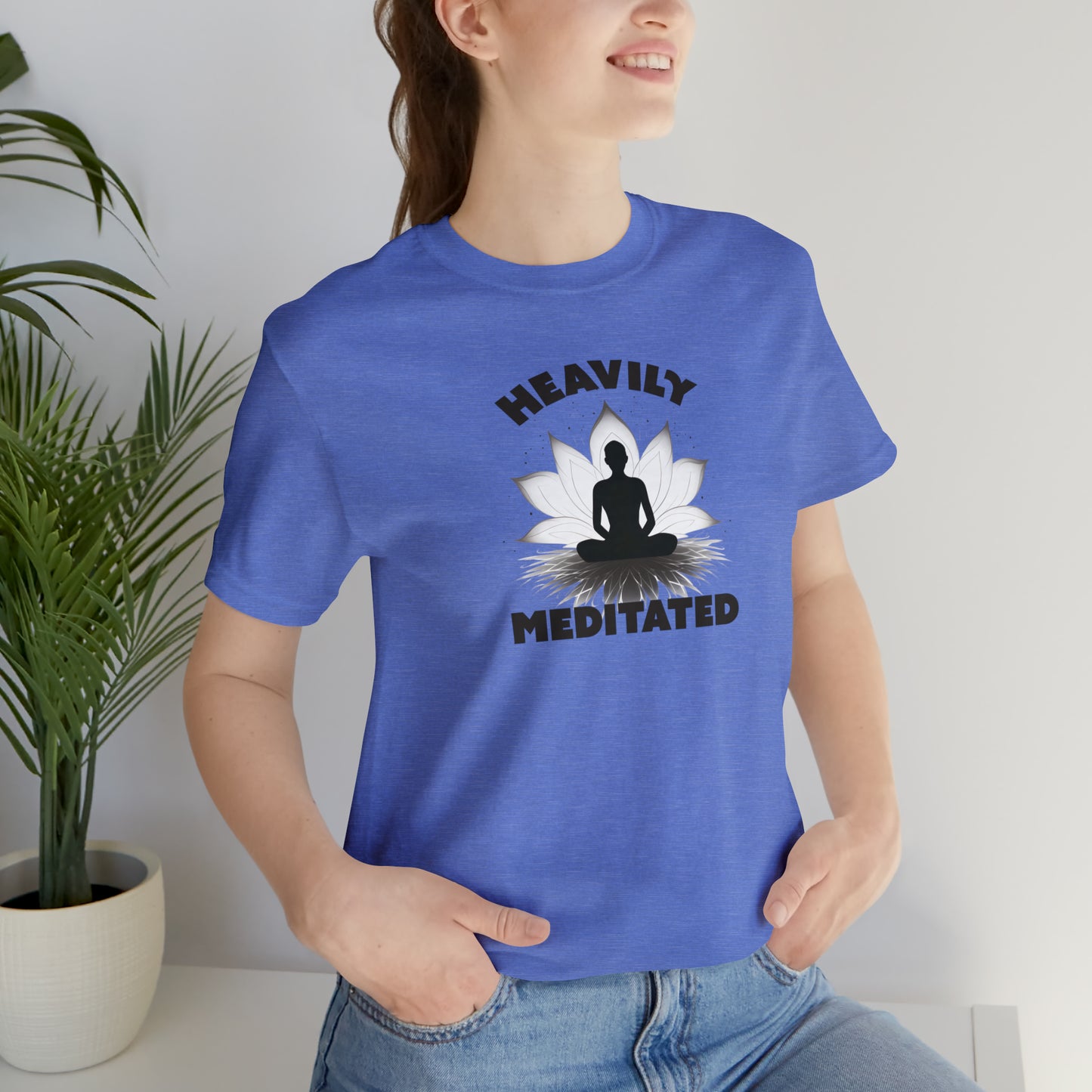 Heavily Meditated - Light Colors - Unisex Jersey Short Sleeve Tee
