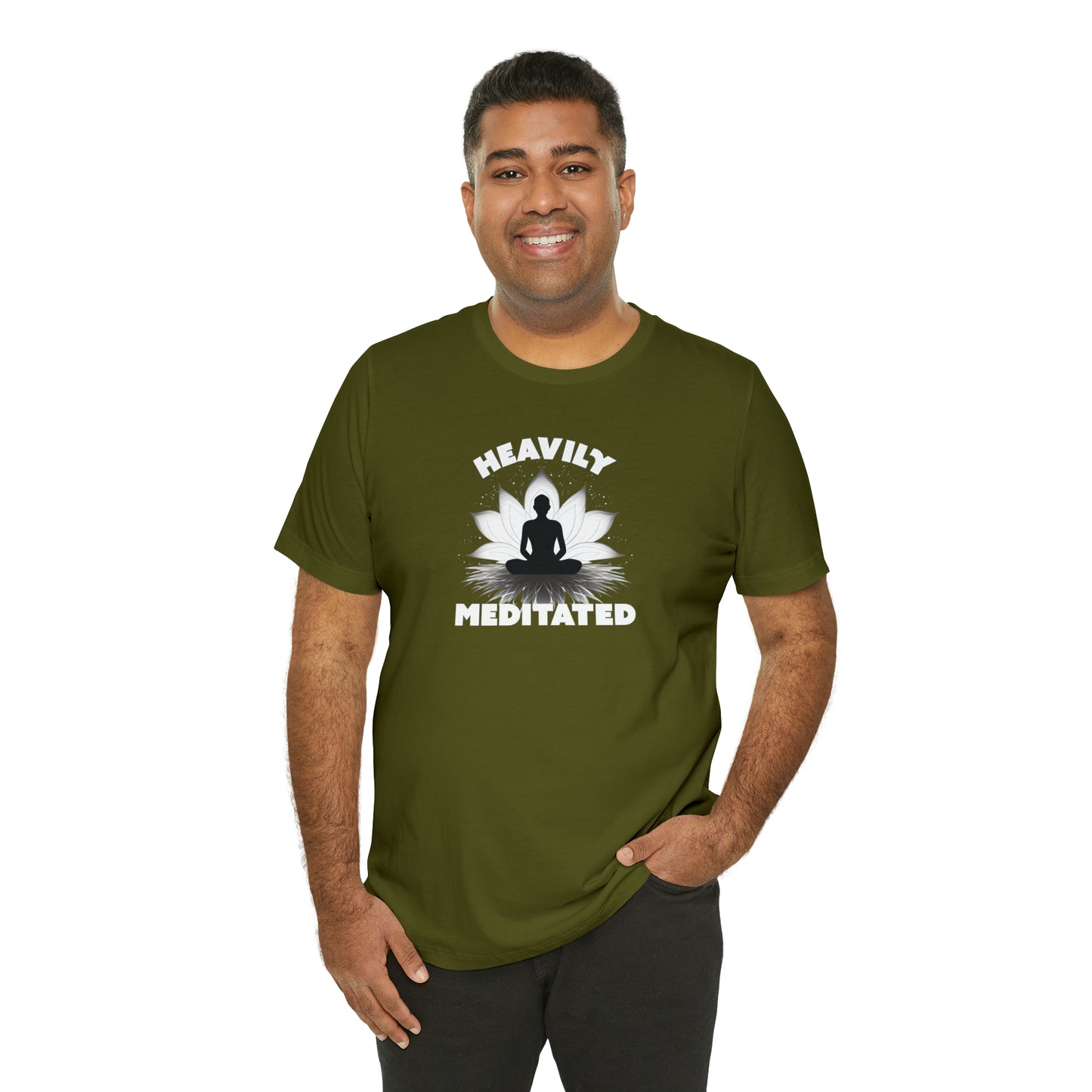 Heavily Meditated - Deep Colors - Unisex Jersey Short Sleeve Tee
